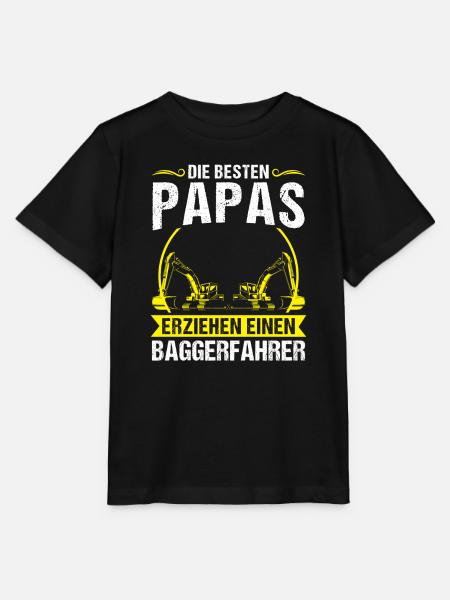 Baggerfahrer Papa Bagger-Fahrer Geschenk - Stanley/Stella Kinder T-Shirt MINI CREATOR  - Schwarz