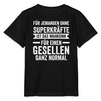 Geselle Handwerk Gesellen Geschenk - Stanley/Stella Kinder T-Shirt MINI CREATOR  - Schwarz - Vorne - Mikhail (115cm)
