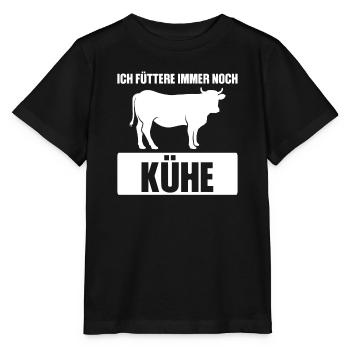 Kuh Züchter Rinder Zucht Geschenk - Stanley/Stella Kinder T-Shirt MINI CREATOR  - Schwarz - Vorne - Mikhail (115cm)