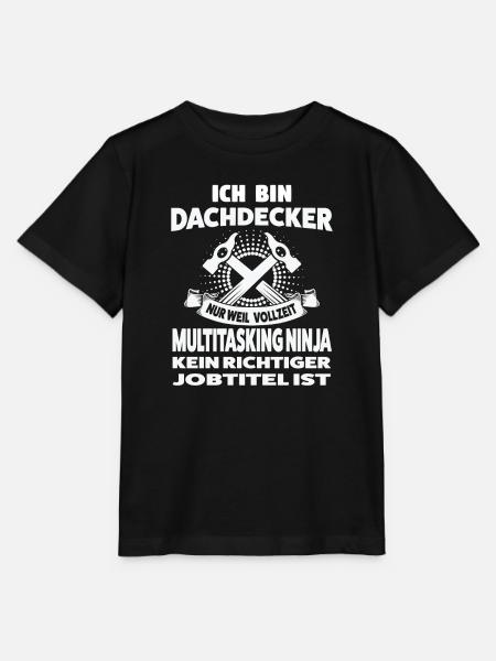 Dachdecker Beruf Dachdeckerei Geschenk - Stanley/Stella Kinder T-Shirt MINI CREATOR - Schwarz