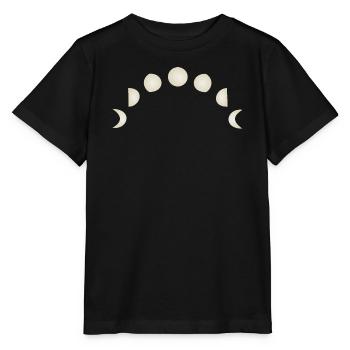 Moon phases Astronomy - Stanley/Stella MINI CREATOR Kids’ T-Shirt - black - Front - Mikhail (115cm)