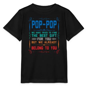 pop-pop Vatertag pop-pop Geschenk - Stanley/Stella Kinder T-Shirt MINI CREATOR  - Schwarz - Vorne - Mikhail (115cm)
