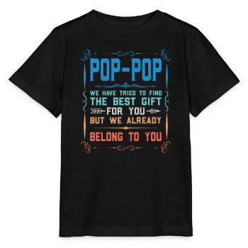 pop-pop Vatertag pop-pop Geschenk - Stanley/Stella Kinder T-Shirt MINI CREATOR  - Schwarz - Vorne - Mikhail (115cm)