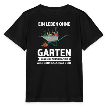 Gärtner Garten Gärtnerei Geschenk - Stanley/Stella Kinder T-Shirt MINI CREATOR  - Schwarz - Vorne - Mikhail (115cm)