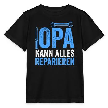 Opa Großvater Großeltern Geschenk - Stanley/Stella Kinder T-Shirt MINI CREATOR  - Schwarz - Vorne - Mikhail (115cm)