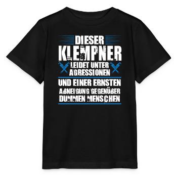 Klempner Beruf Sanitär Geschenk - Stanley/Stella Kinder T-Shirt MINI CREATOR  - Schwarz - Vorne - Mikhail (115cm)
