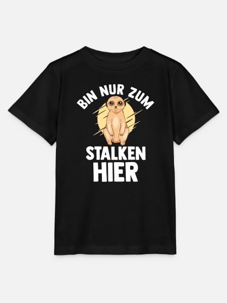 Erdmännchen Tier Surikate Geschenk - Stanley/Stella Kinder T-Shirt MINI CREATOR  - Schwarz