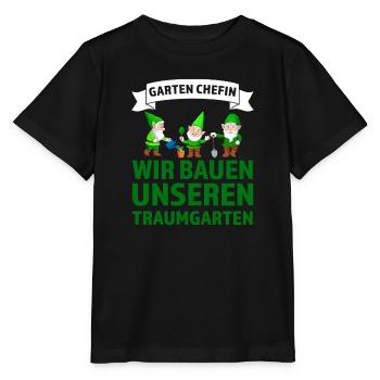 Garten Pflanzen Gärtnerei Geschenk - Stanley/Stella Kinder T-Shirt MINI CREATOR  - Schwarz - Vorne - Mikhail (115cm)