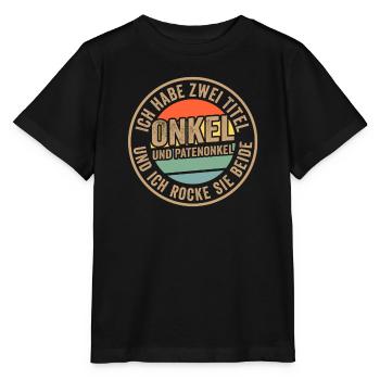 Opa & Enkel Familie Enkel Geschenk - Stanley/Stella Kinder T-Shirt MINI CREATOR  - Schwarz - Vorne - Mikhail (115cm)