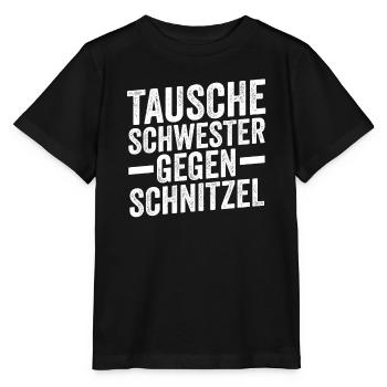 Schnitzel Wiener Wiener Geschenk - Stanley/Stella Kinder T-Shirt MINI CREATOR  - Schwarz - Vorne - Mikhail (115cm)