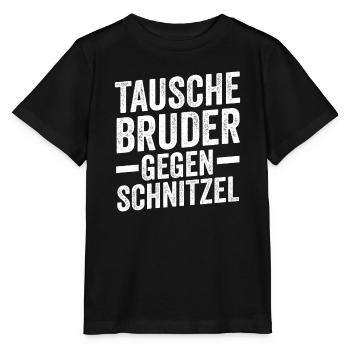 Schnitzel Wiener Wiener Schnitzel Geschenk - Stanley/Stella Kinder T-Shirt MINI CREATOR  - Schwarz - Vorne - Mikhail (115cm)