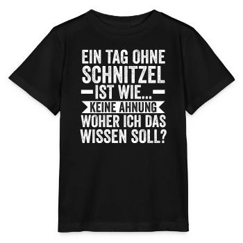 Schnitzel Wiener Wiener Geschenk - Stanley/Stella Kinder T-Shirt MINI CREATOR  - Schwarz - Vorne - Mikhail (115cm)