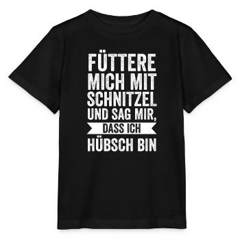 Schnitzel Wiener Wiener Schnitzel Geschenk - Stanley/Stella Kinder T-Shirt MINI CREATOR  - Schwarz - Vorne - Mikhail (115cm)