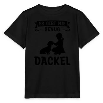 Dackel Hund Hundefreunde Geschenk - Stanley/Stella Kinder T-Shirt MINI CREATOR  - Schwarz - Vorne - Mikhail (115cm)