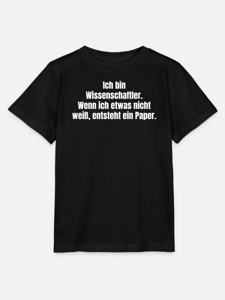Wissenschaftler Paperwitz - Stanley/Stella Kinder T-Shirt MINI CREATOR - Schwarz