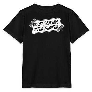 Logo drôle d’anxiété drôle et sombre de la réflexion professionnelle - T-shirt bio MINI CREATOR Stanley/Stella Enfant - noir - Devant - Mikhail (115cm)
