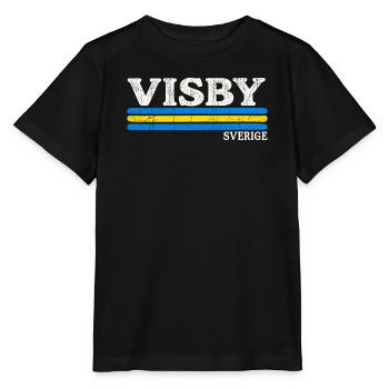 Visby - Sverige - Sweden - Schweden - schwedisch - Stanley/Stella Kinder T-Shirt MINI CREATOR  - Schwarz - Vorne - Mikhail (115cm)