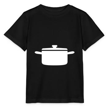 symbole de marmite - T-shirt bio MINI CREATOR Stanley/Stella Enfant - noir - Devant - Mikhail (115cm)