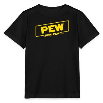 Une histoire de Pew Pew - T-shirt bio MINI CREATOR Stanley/Stella Enfant - noir - Devant - Mikhail (115cm)