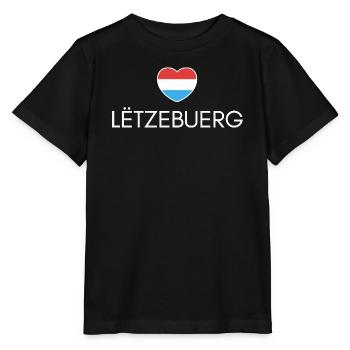 Cœur Luxembourg, j’adore le Luxembourg - T-shirt bio MINI CREATOR Stanley/Stella Enfant - noir - Devant - Mikhail (115cm)