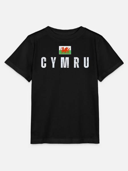 Flagge von Wales, walisischer Patriot - Stanley/Stella Kinder T-Shirt MINI CREATOR - Schwarz