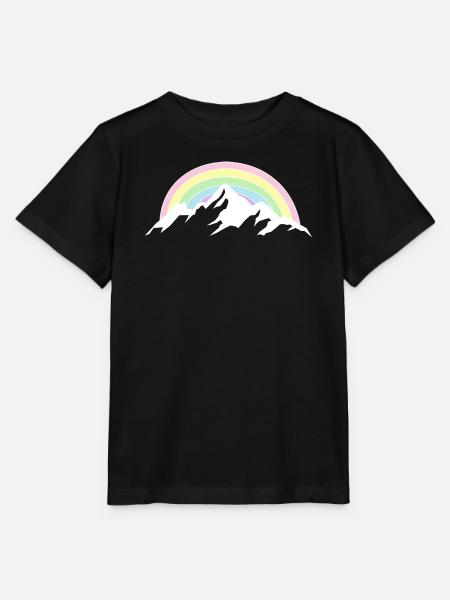 Berg Regenbogen Naturliebhaber - Stanley/Stella Kinder T-Shirt MINI CREATOR  - Schwarz