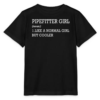 Tuyau de serrurier industriel - T-shirt bio MINI CREATOR Stanley/Stella Enfant - noir - Devant - Mikhail (115cm)