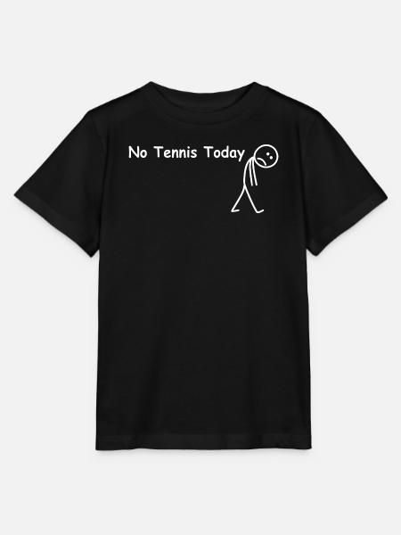 Heute kein Tennis – lustiger Tennisspieler - Stanley/Stella Kinder T-Shirt MINI CREATOR - Schwarz