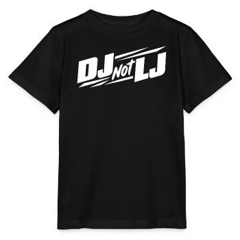 Veranstaltungstechnik DJ not LJ - Stanley/Stella Kinder T-Shirt MINI CREATOR  - Schwarz - Vorne - Mikhail (115cm)