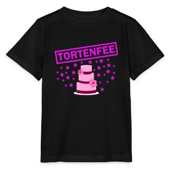 Tortenfee pink - Stanley/Stella Kinder T-Shirt MINI CREATOR  - Schwarz - Vorne - Mikhail (115cm)