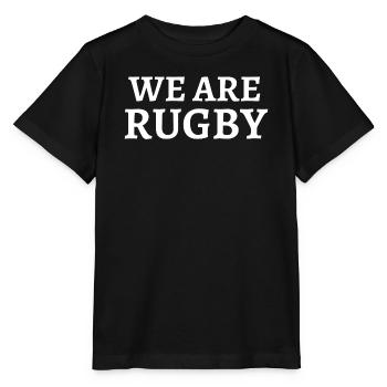 We are rugby, rugby, rugby sport - Stanley/Stella MINI CREATOR Kids’ T-Shirt - black - Front - Mikhail (115cm)