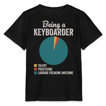 Being a Keyboarder Musician Keyboard Player - Stanley/Stella MINI CREATOR Kids’ T-Shirt - black - Front - Mikhail (115cm)