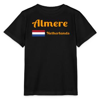 Almere Niederlande - Stilvolle Drucke - Stanley/Stella Kinder T-Shirt MINI CREATOR  - Schwarz - Vorne - Mikhail (115cm)