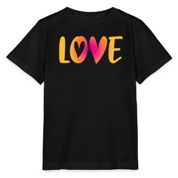 Love Heart Love Wedding Handwriting Wedding Wedding Wedding - Stanley/Stella MINI CREATOR Kids’ T-Shirt - black - Front - Mikhail (115cm)