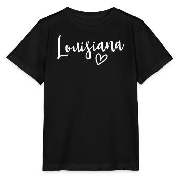 Louisiana Heart Women's Love Louisiana - Stanley/Stella Kinder T-Shirt MINI CREATOR  - Schwarz - Vorne - Mikhail (115cm)