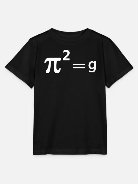 Lustiger Mathematik-Witz Wortspiel - Pi Witz pi Quadrat = g Mathematik - Stanley/Stella Kinder T-Shirt MINI CREATOR - Schwarz