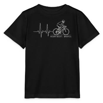 Heartbeat Gravel Bike - Stanley/Stella Kinder T-Shirt MINI CREATOR  - Schwarz - Vorne - Mikhail (115cm)
