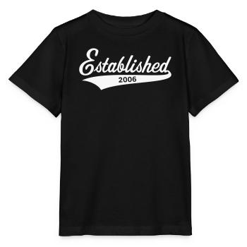 Established 2006 (year of birth, birthday / White) - Stanley/Stella MINI CREATOR Kids’ T-Shirt - black - Front - Mikhail (115cm)
