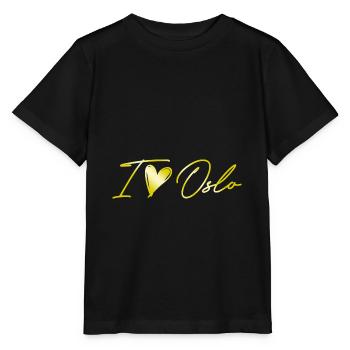 J’aime Oslo - T-shirt bio MINI CREATOR Stanley/Stella Enfant - noir - Devant - Mikhail (115cm)