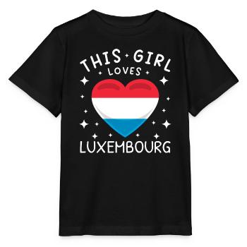 Drapeau luxembourgeois Drapeau luxembourgeois Accueil - T-shirt bio MINI CREATOR Stanley/Stella Enfant - noir - Devant - Mikhail (115cm)