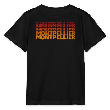 Montpellier Typografie - Stanley/Stella Kinder T-Shirt MINI CREATOR  - Schwarz - Vorne - Mikhail (115cm)