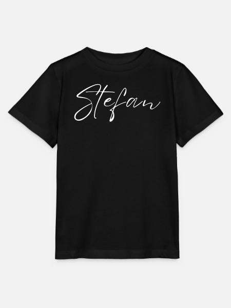 Stefan Name T-Shirt Geschenk Für Männer - Stanley/Stella Kinder T-Shirt MINI CREATOR - Schwarz