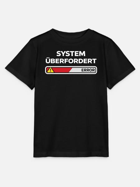 System überfordert Error - Stanley/Stella Kinder T-Shirt MINI CREATOR  - Schwarz