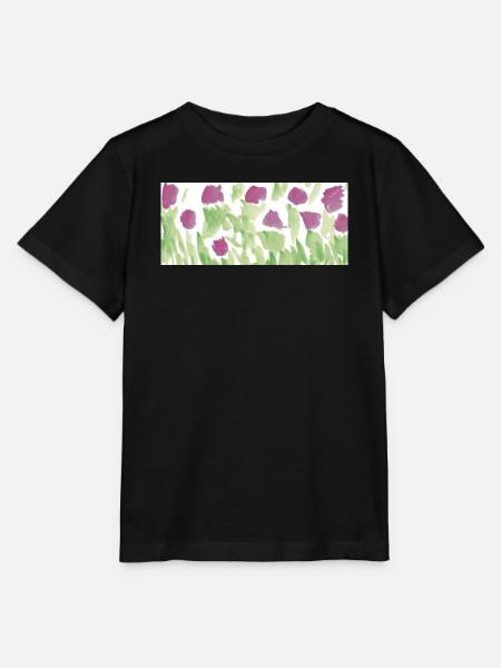 Das Leben ist eine Blumenwiese - Stanley/Stella Kinder T-Shirt MINI CREATOR  - Schwarz