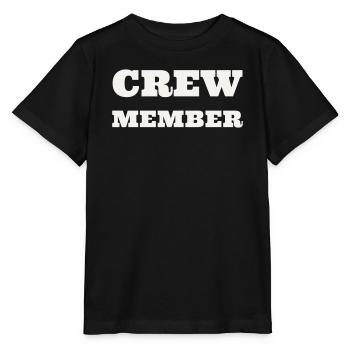 Crew Member Bold XXL Fett Team Staff Event Gruppe - Stanley/Stella Kinder T-Shirt MINI CREATOR  - Schwarz - Vorne - Mikhail (115cm)