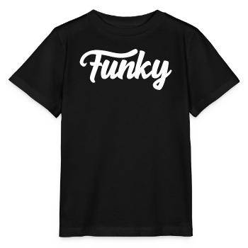 Logo musical funky - T-shirt bio MINI CREATOR Stanley/Stella Enfant - noir - Devant - Mikhail (115cm)