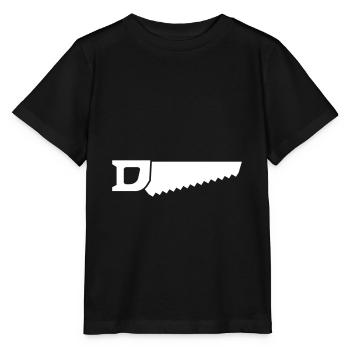 Icône de scie - T-shirt bio MINI CREATOR Stanley/Stella Enfant - noir - Devant - Mikhail (115cm)