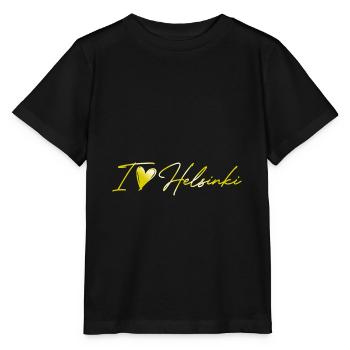 J’aime Helsinki - T-shirt bio MINI CREATOR Stanley/Stella Enfant - noir - Devant - Mikhail (115cm)