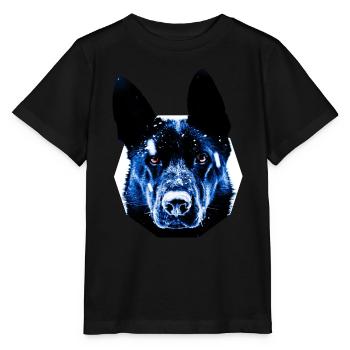 chien de berger - T-shirt bio MINI CREATOR Stanley/Stella Enfant - noir - Devant - Mikhail (115cm)