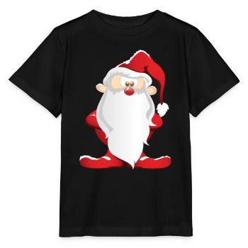 Santa Claus - Stanley/Stella MINI CREATOR Kids’ T-Shirt - black - Front - Mikhail (115cm)
